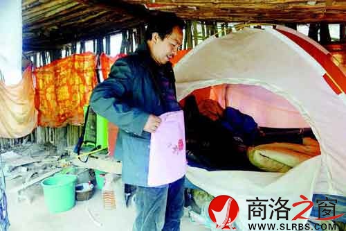 王占民山上的小木屋。